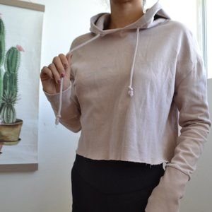 PacSun/L.A. Hearts Nude Crop Hoodie